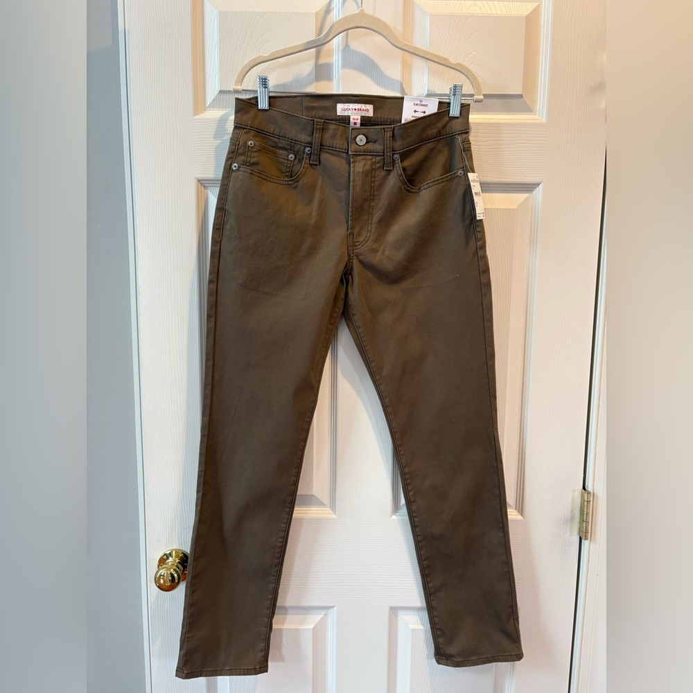 Lucky Brand 121 Slim Straight Brown Slim Jeans NWT Retail $99